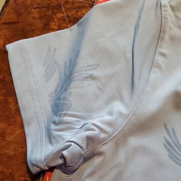 Blue Button Down Polo Shirt - Picture 9 of 10